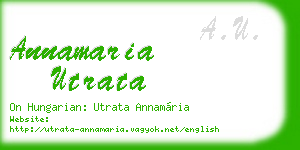 annamaria utrata business card